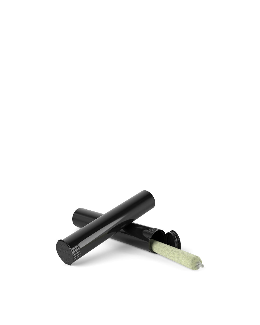 Child Resistant | Pop Top Plastic Opaque Pre-Roll Tubes | 70mm - Black - 1000 Count