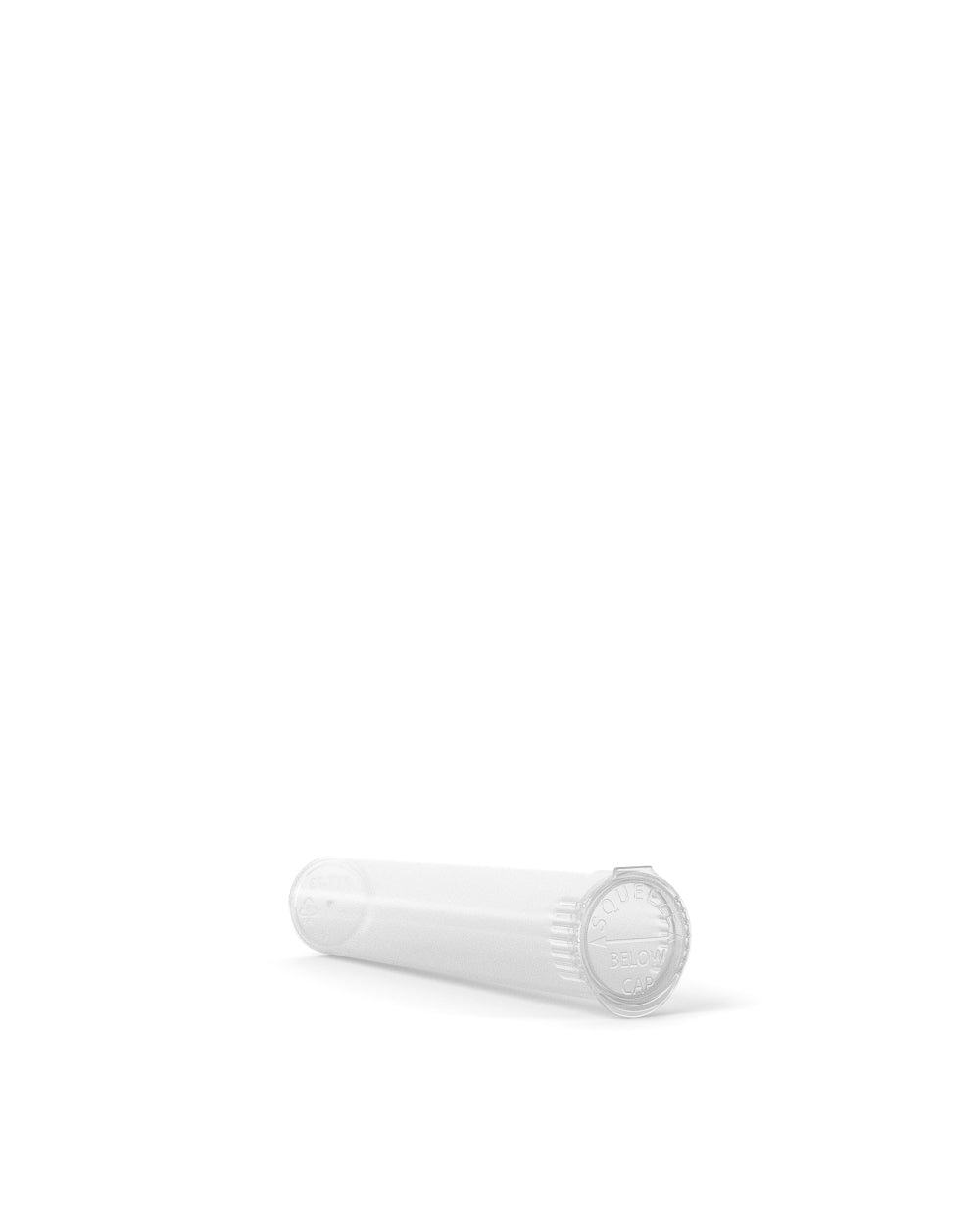 Child Resistant | Pop Top Plastic Pre-Roll Tubes | 70mm - Clear - 1000 Count