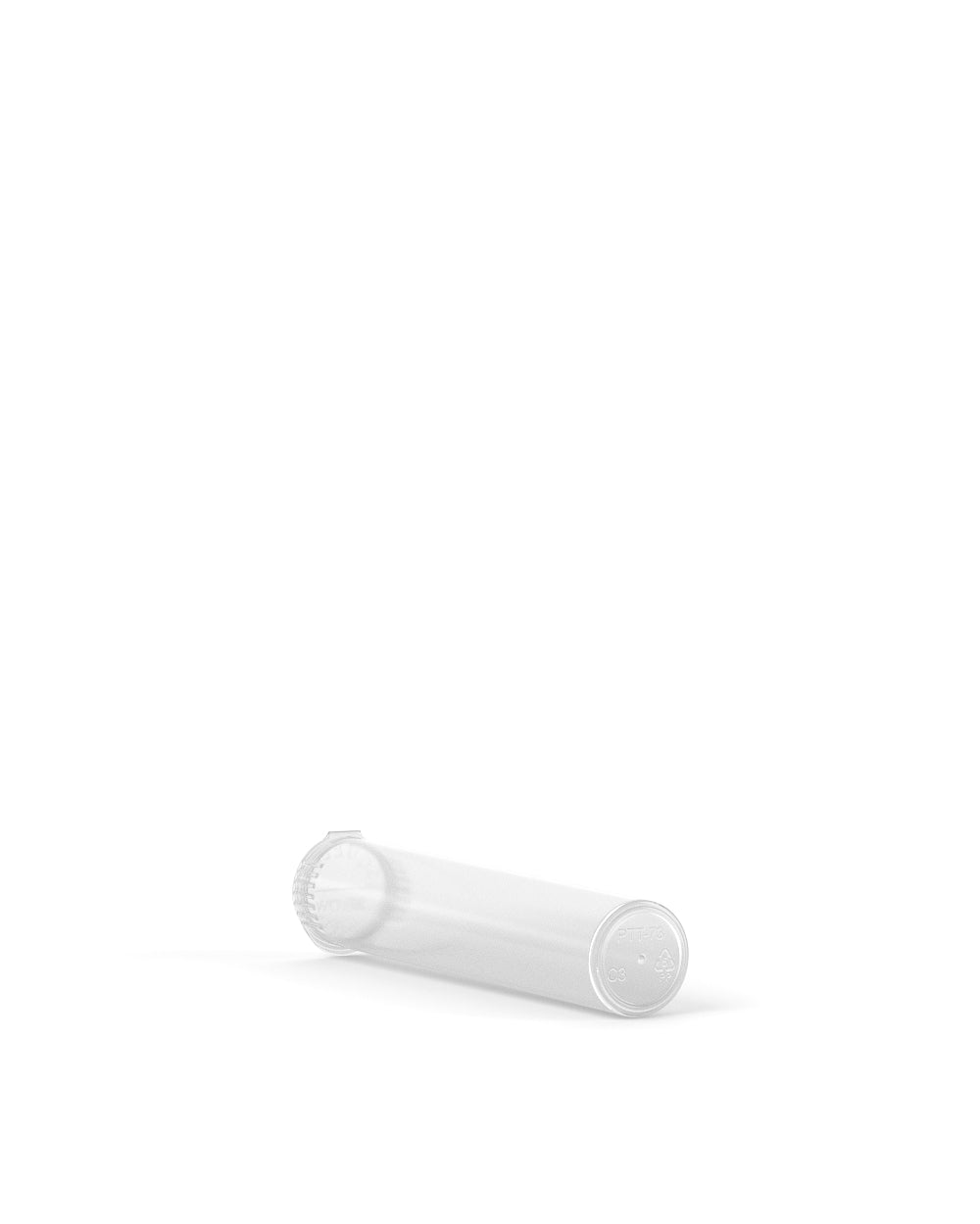 Child Resistant | Pop Top Plastic Pre-Roll Tubes | 70mm - Clear - 1000 Count