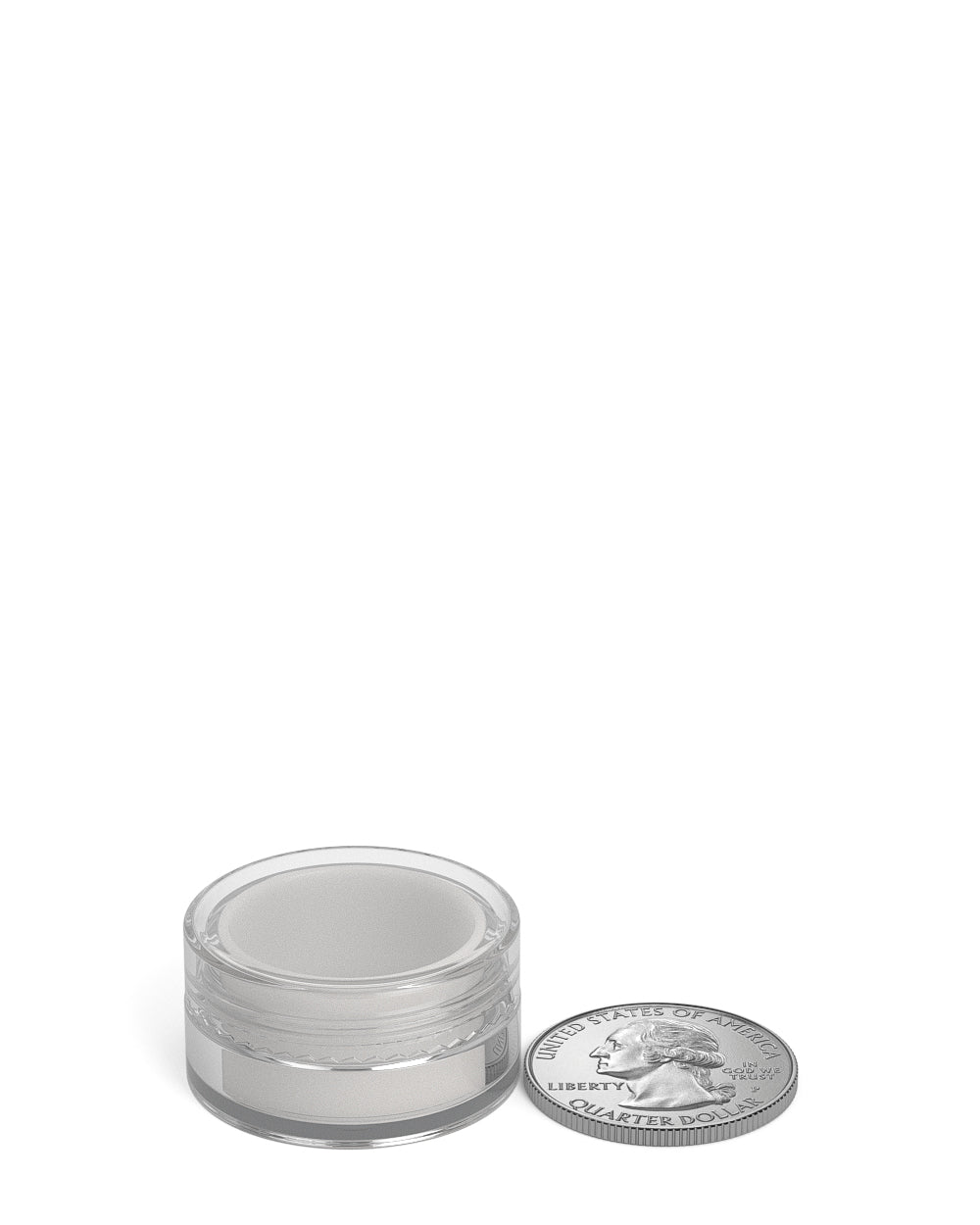 Clear Concentrate Containers w/ Screw Top Cap & White Silicone Insert | 5mL - Plastic - 100 Count