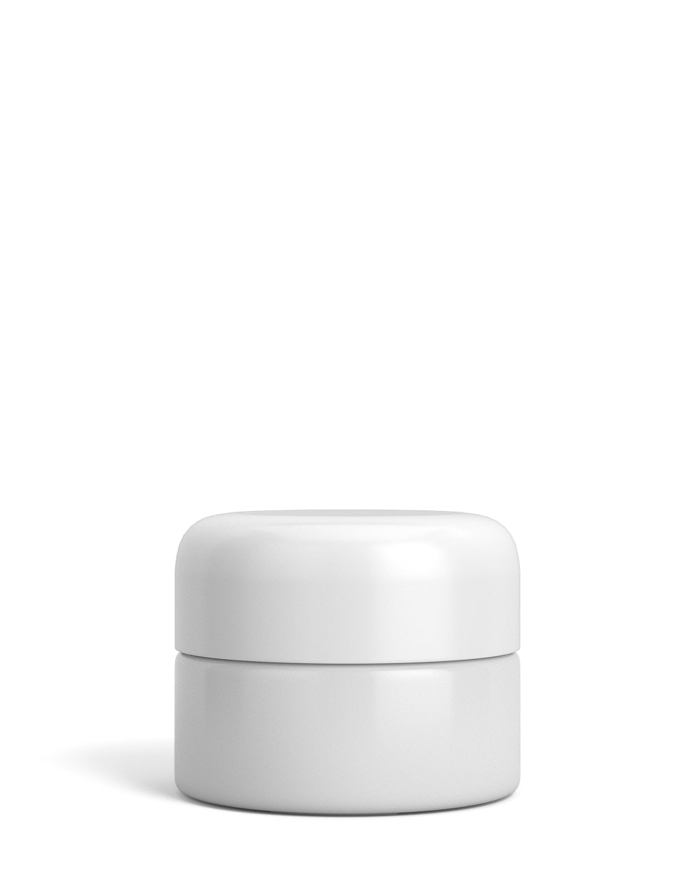 Child Resistant | Glossy White Glass Concentrate Containers w/ Cap | 32mm - 9mL - 320 Count