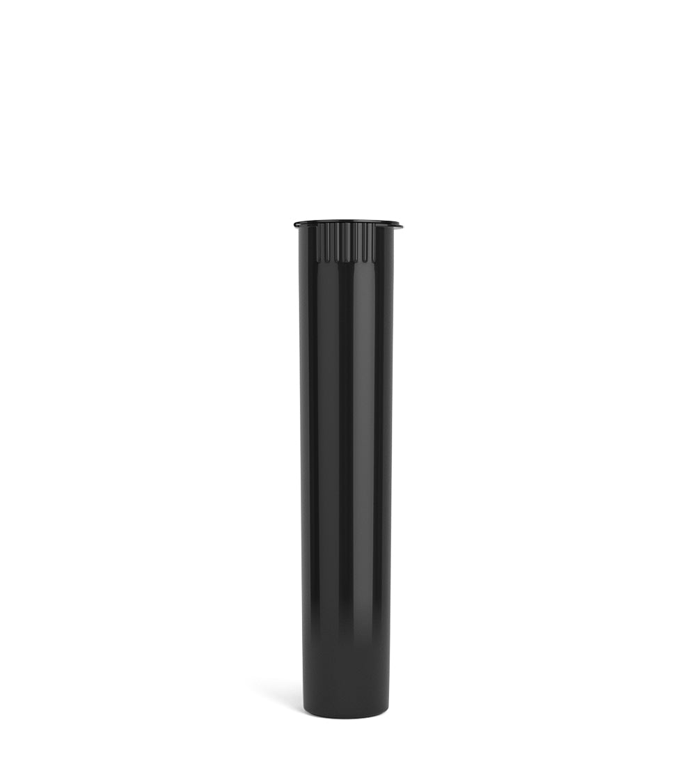 Child Resistant | Pop Top Opaque Plastic PCR Pre-Roll Tubes (Closed) | 95mm - Black - 1000 Count