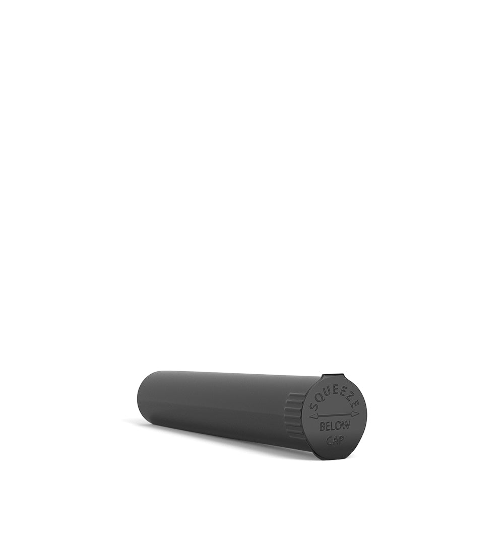 Child Resistant | Pop Top Opaque Plastic PCR Pre-Roll Tubes (Closed) | 95mm - Black - 1000 Count