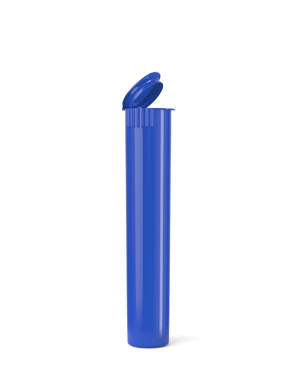 Child Resistant | Pop Top Opaque Plastic Pre-Roll Tubes | 95mm - Blue - 1000 Count