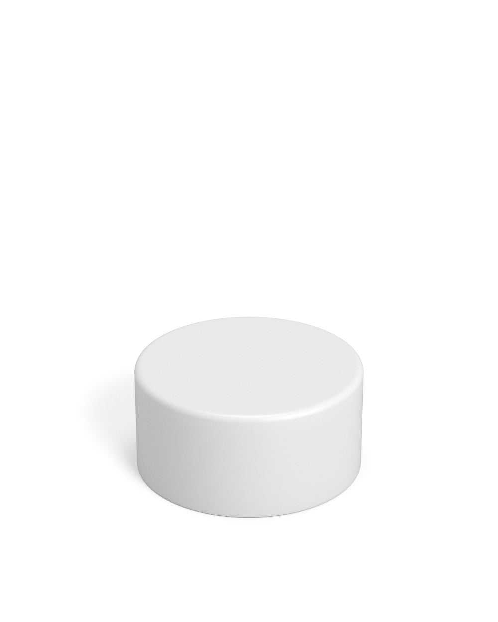 Child Resistant | Smooth Push Down & Turn Plastic Caps w/ Foil Liner | 28mm - Matte White - 504 Count