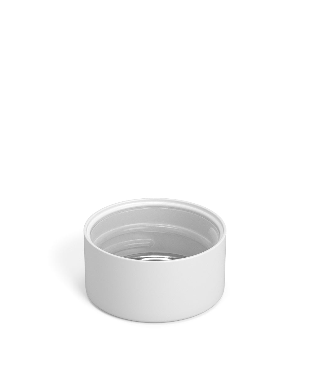 Child Resistant | Smooth Push Down & Turn Plastic Caps w/ Foil Liner | 28mm - Matte White - 504 Count