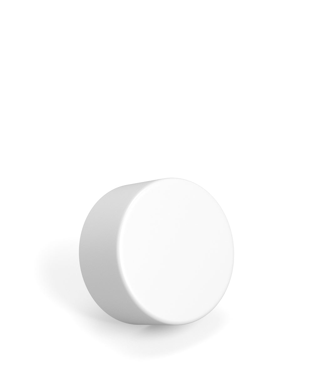 Child Resistant | Smooth Push Down & Turn Plastic Caps w/ Foil Liner | 28mm - Matte White - 504 Count