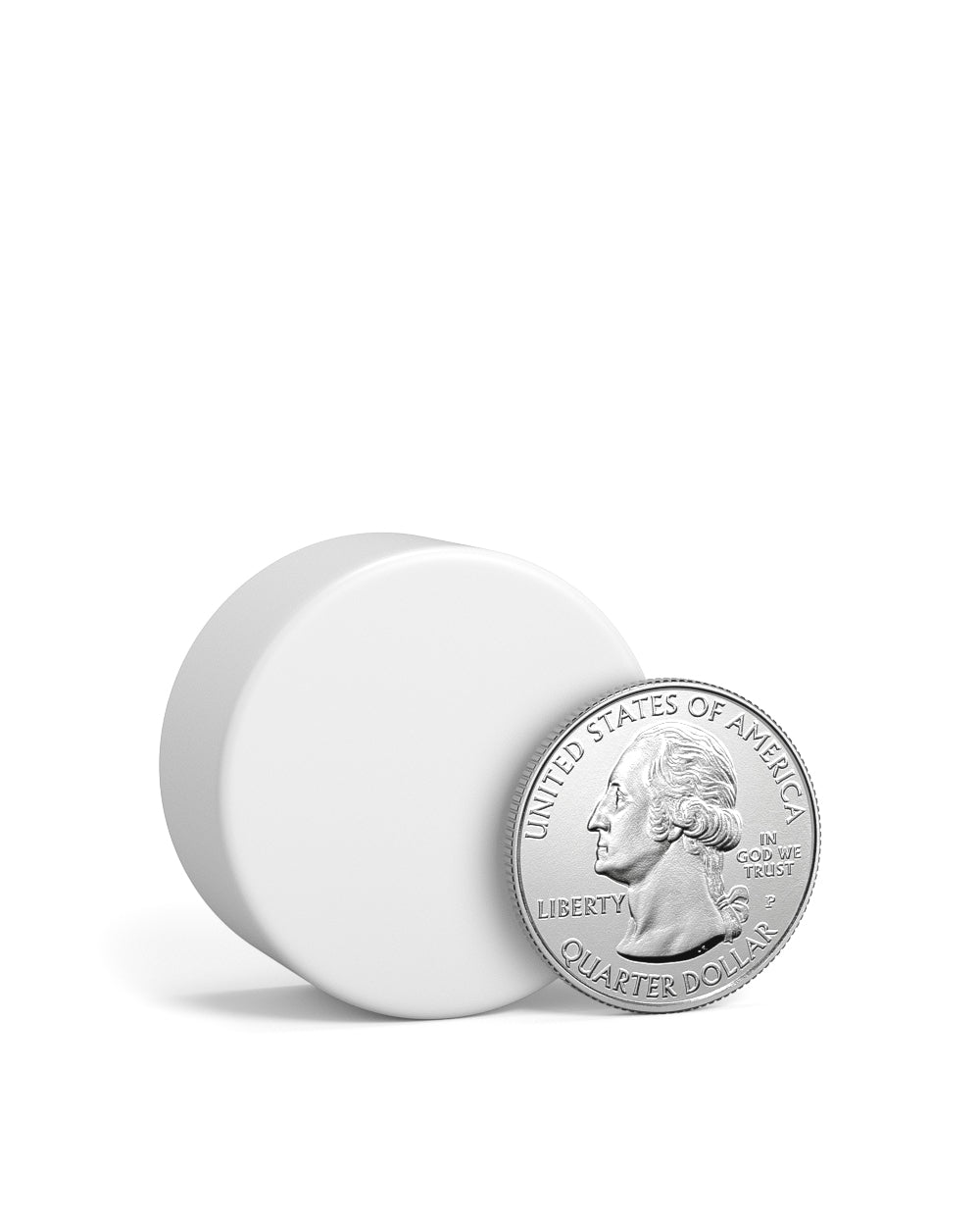 Child Resistant | Smooth Push Down & Turn Plastic Caps w/ Foil Liner | 28mm - Matte White - 504 Count