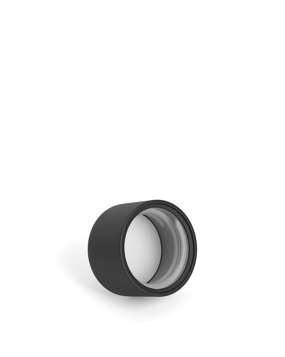 Child Resistant | Smooth Push Down & Turn Plastic Caps for Glass Tube w/ Foam Liner | 20mm - Matte Black - 400 Count