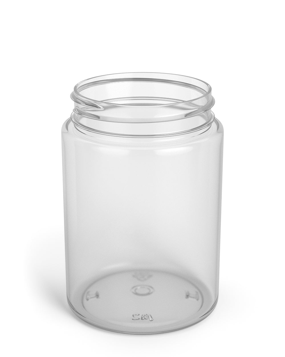 Straight Sided Clear Plastic PCR Jars | 53mm - 6oz - 80 Count
