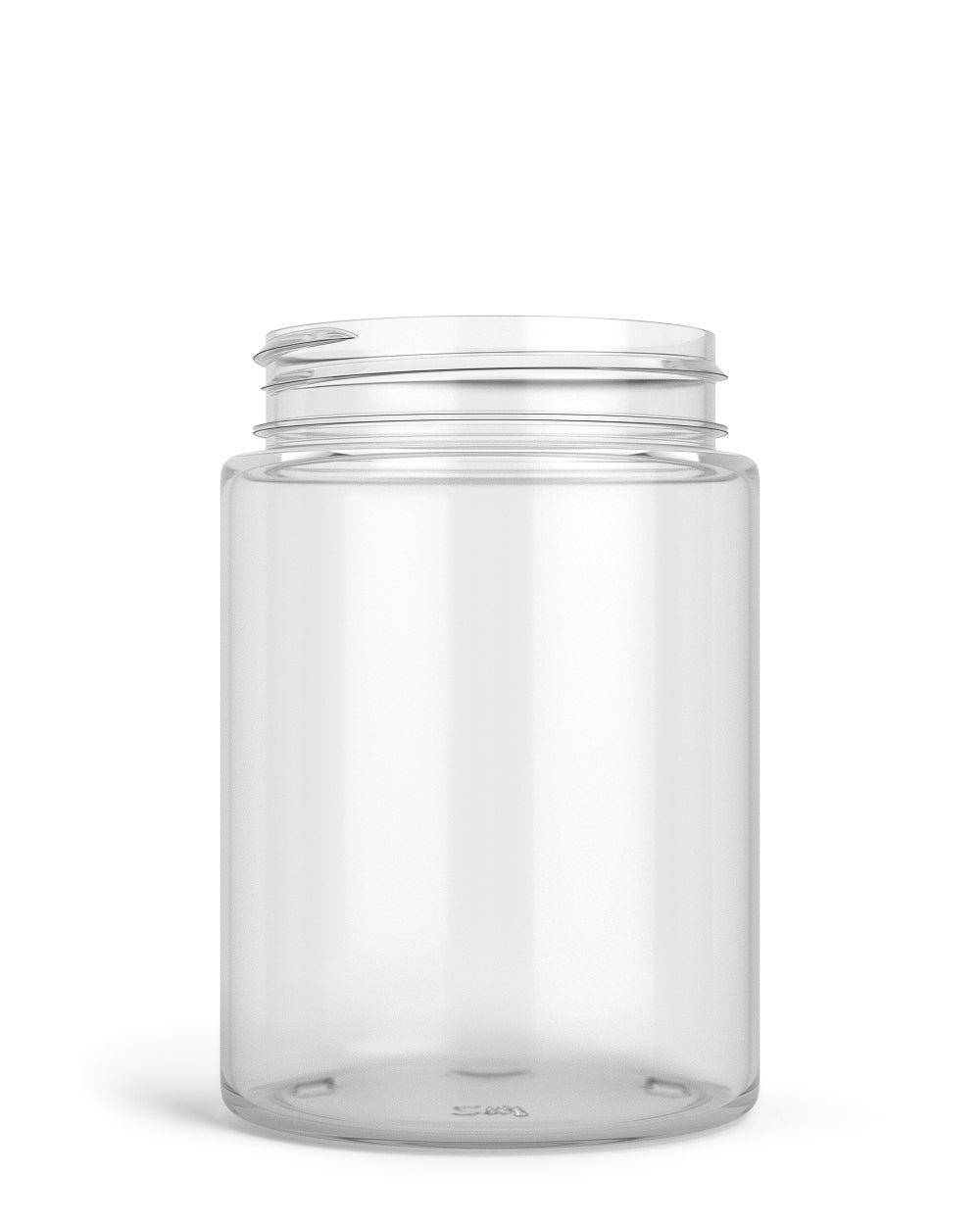 Straight Sided Clear Plastic PCR Jars | 53mm - 6oz - 80 Count