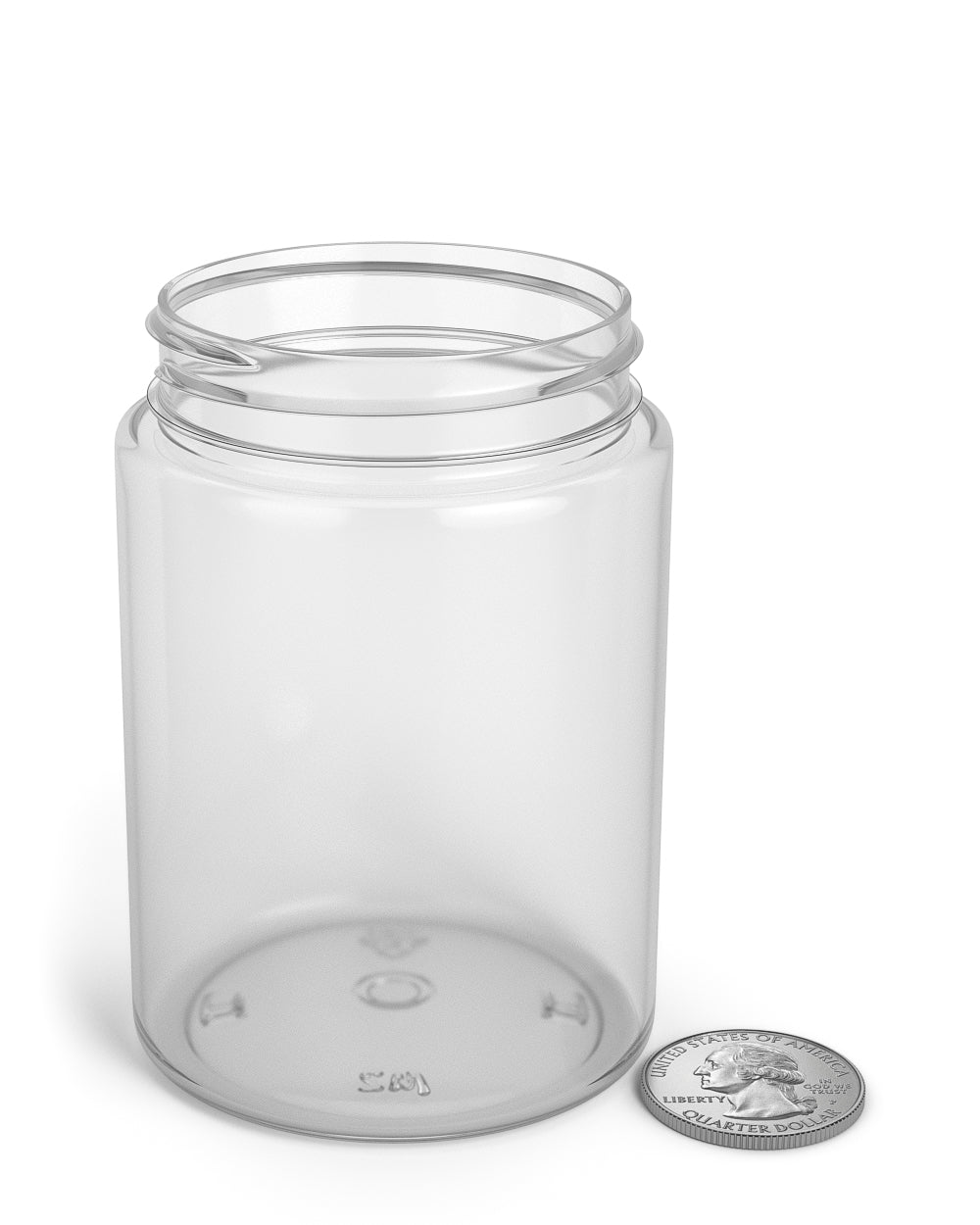 Straight Sided Clear Plastic PCR Jars | 53mm - 6oz - 80 Count