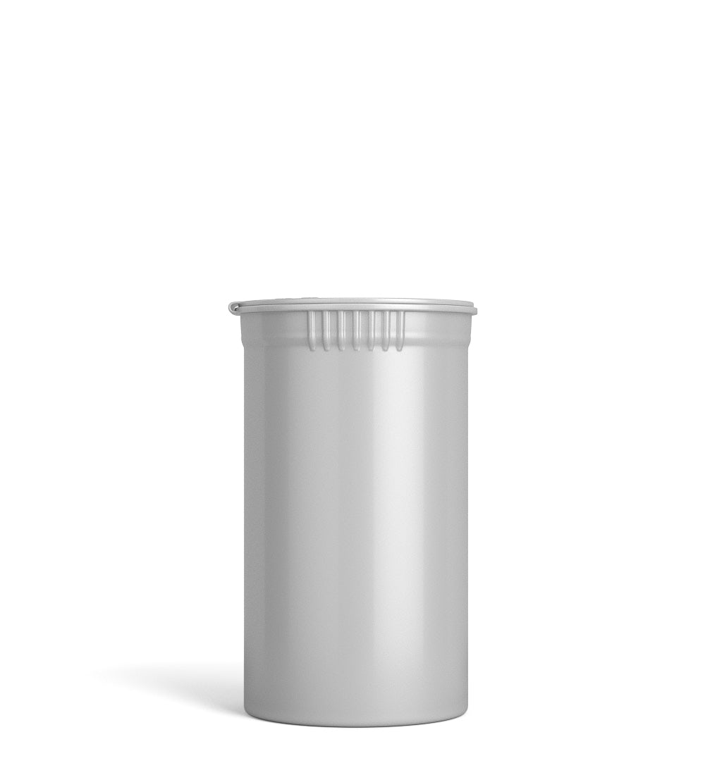 Child Resistant | Opaque Silver Pop Top PCR Bottles | 19dr - 3.5g - 225 Count