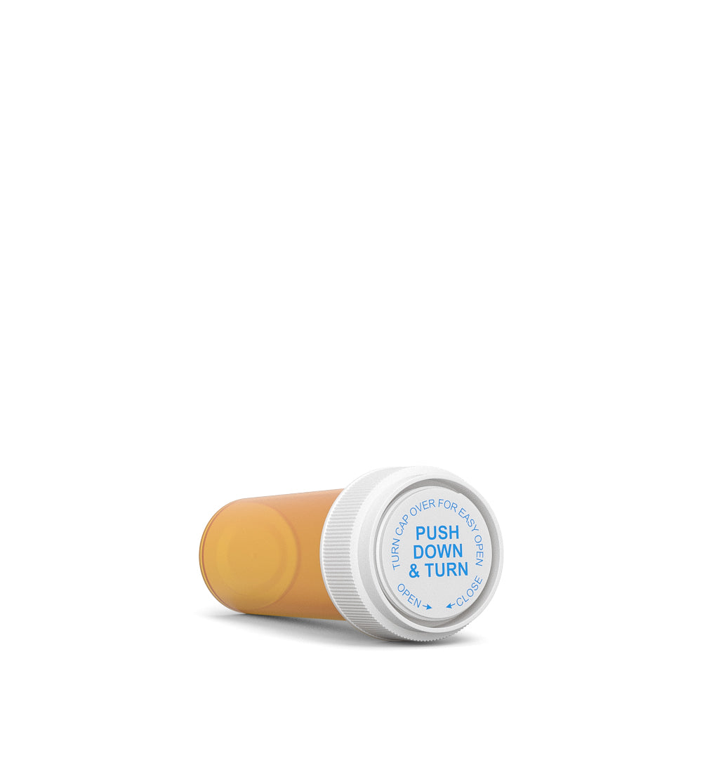Child Resistant | Amber Reversible Cap Vials | 16dr - 3g - 230 Count