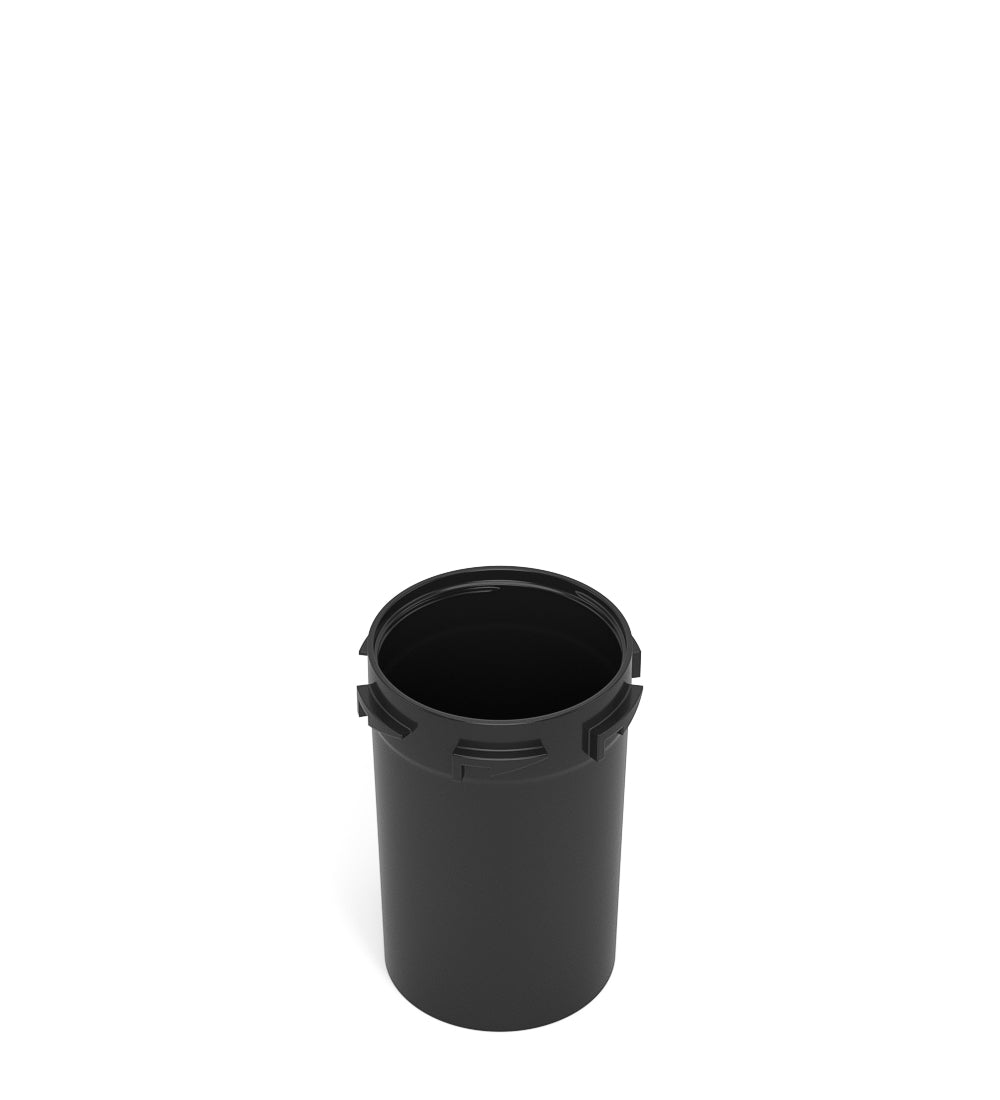 Child Resistant | Black Reversible PCR Cap Vials | 20dr - 3.5g - 240 Count