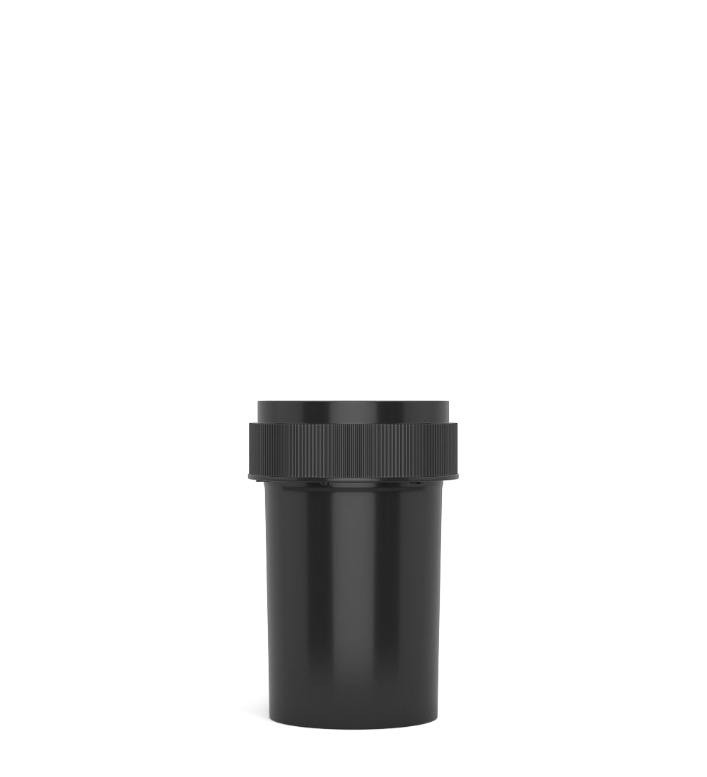Child Resistant | Black Reversible PCR Cap Vials | 20dr - 3.5g - 240 Count