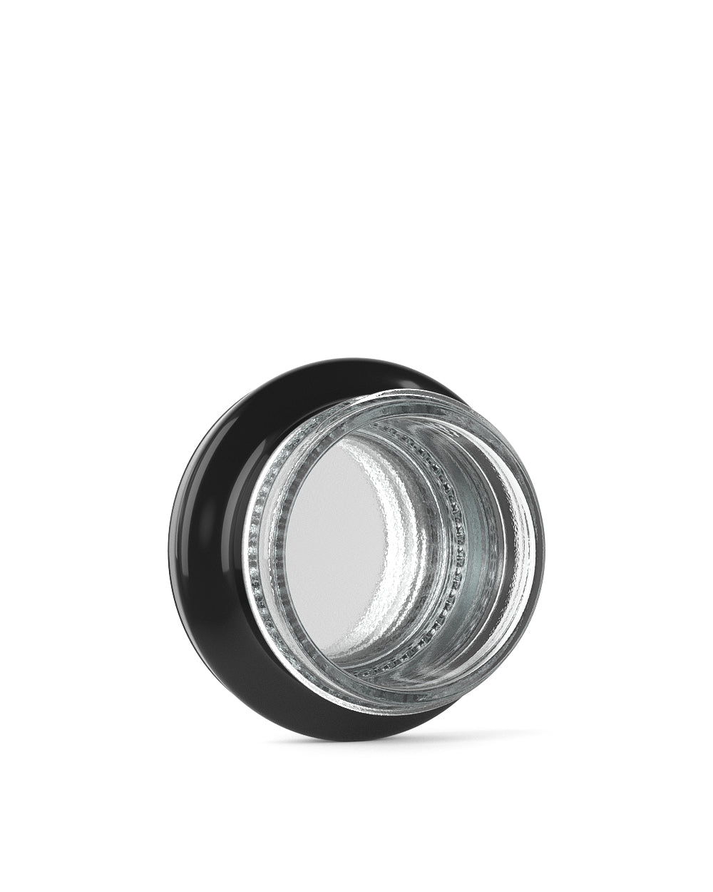 Black Glass Concentrate Containers / Silver Interior | 38mm - 9mL - 240 Count