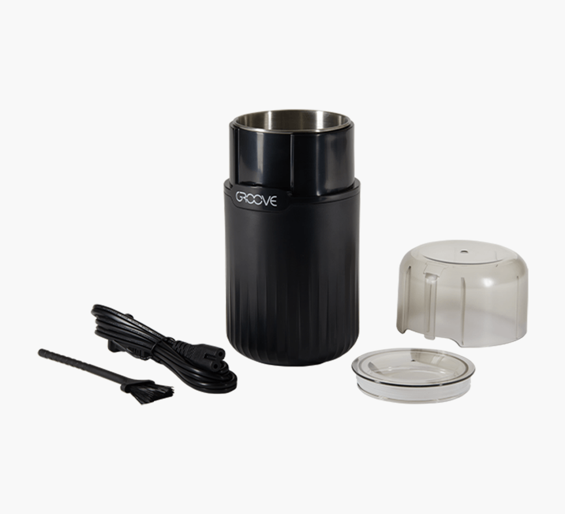 3 Piece 70mm Black Groove Ripster Aluminum Electric Grinder - 5