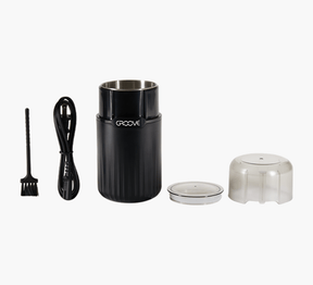 3 Piece 70mm Black Groove Ripster Aluminum Electric Grinder - 6