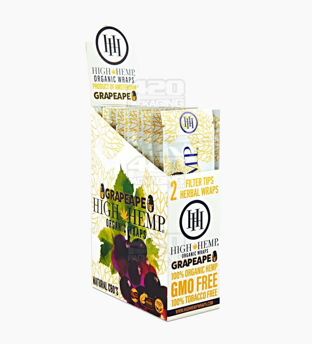 High Hemp Grape Ape Organic Hemp Blunt Wraps 25/Box - 2