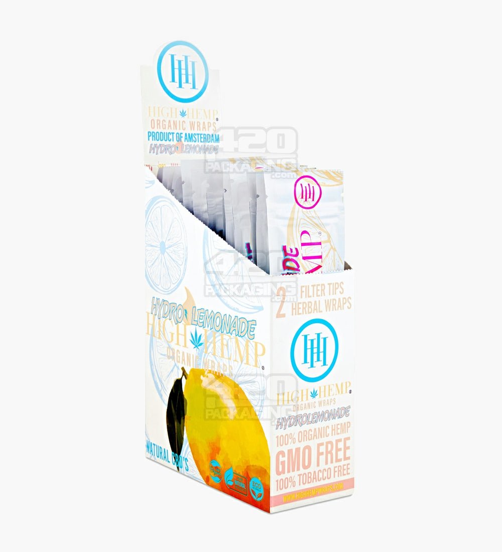 High Hemp Hydro Lemonade Organic Hemp Blunt Wraps 25/Box - 2
