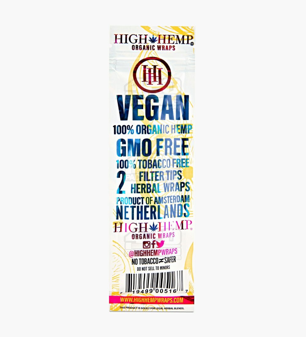 High Hemp Hydro Lemonade Organic Hemp Blunt Wraps 25/Box - 4
