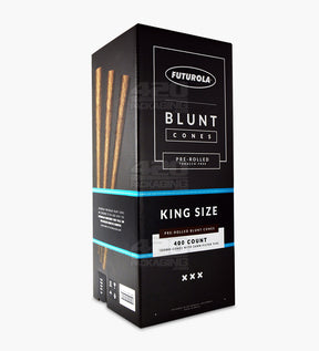 Futurola 109mm King Size Pre Rolled Blunt Paper Cones 400/Box - 1