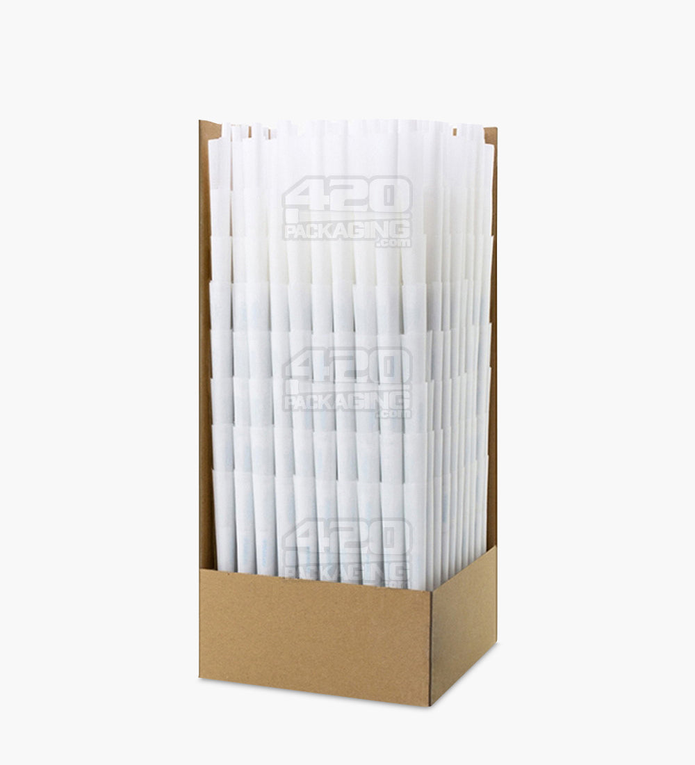 Futurola 140mm Party Size Classic White Pre Rolled Paper Cones 567/Box - 2