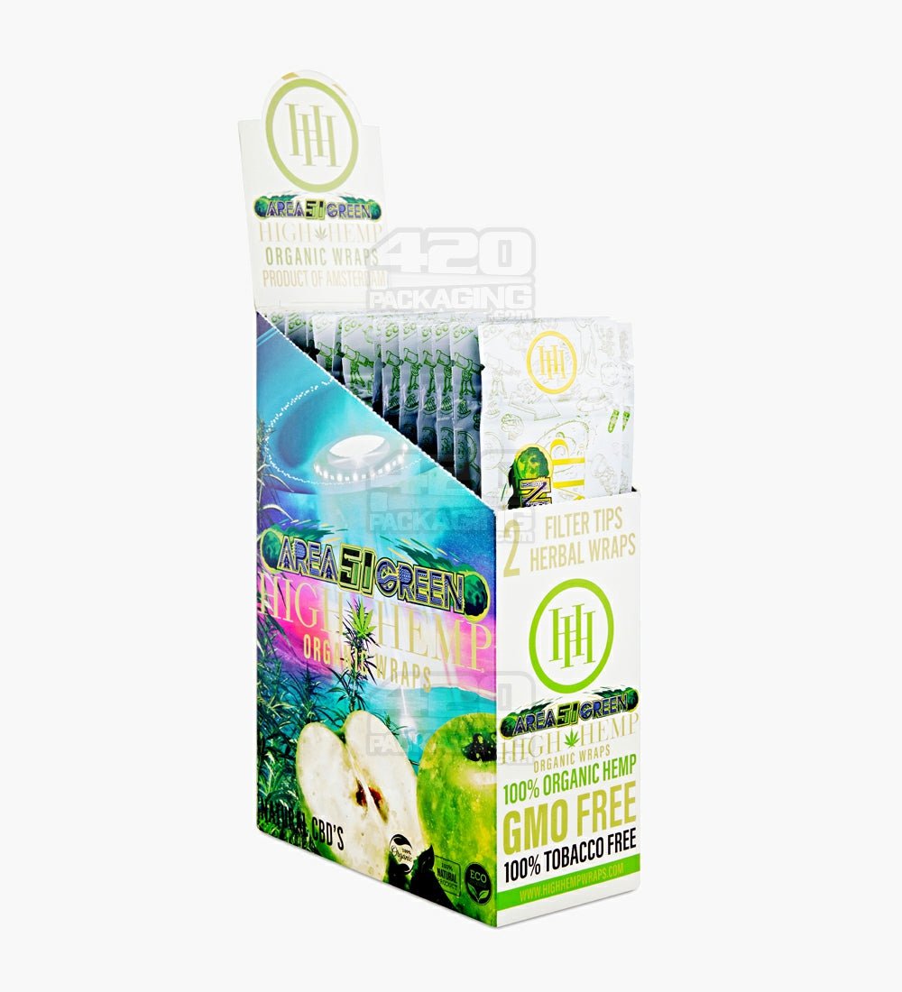 High Hemp Area 51 Organic Hemp Blunt Wraps 25/Box - 2