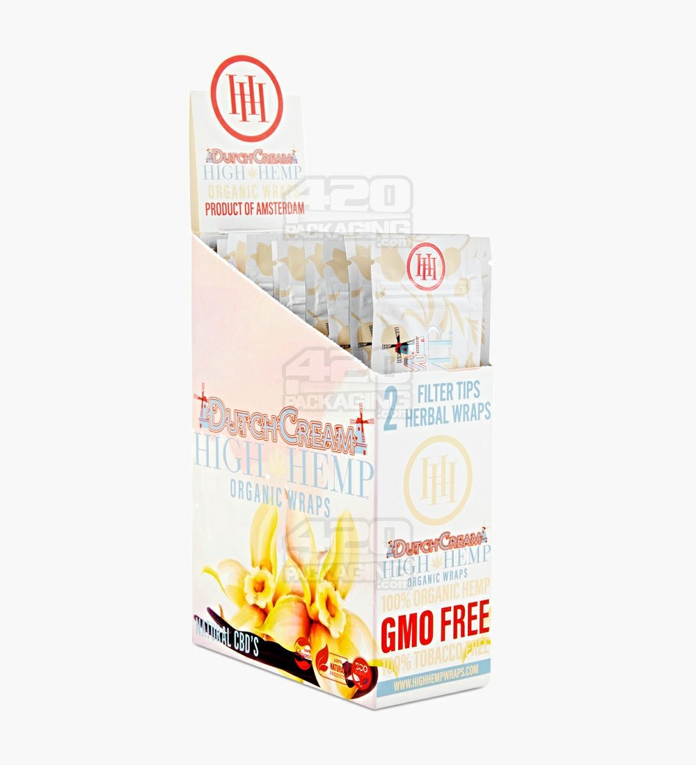 High Hemp Dutch Cream Organic Hemp Blunt Wraps 25/Box - 2