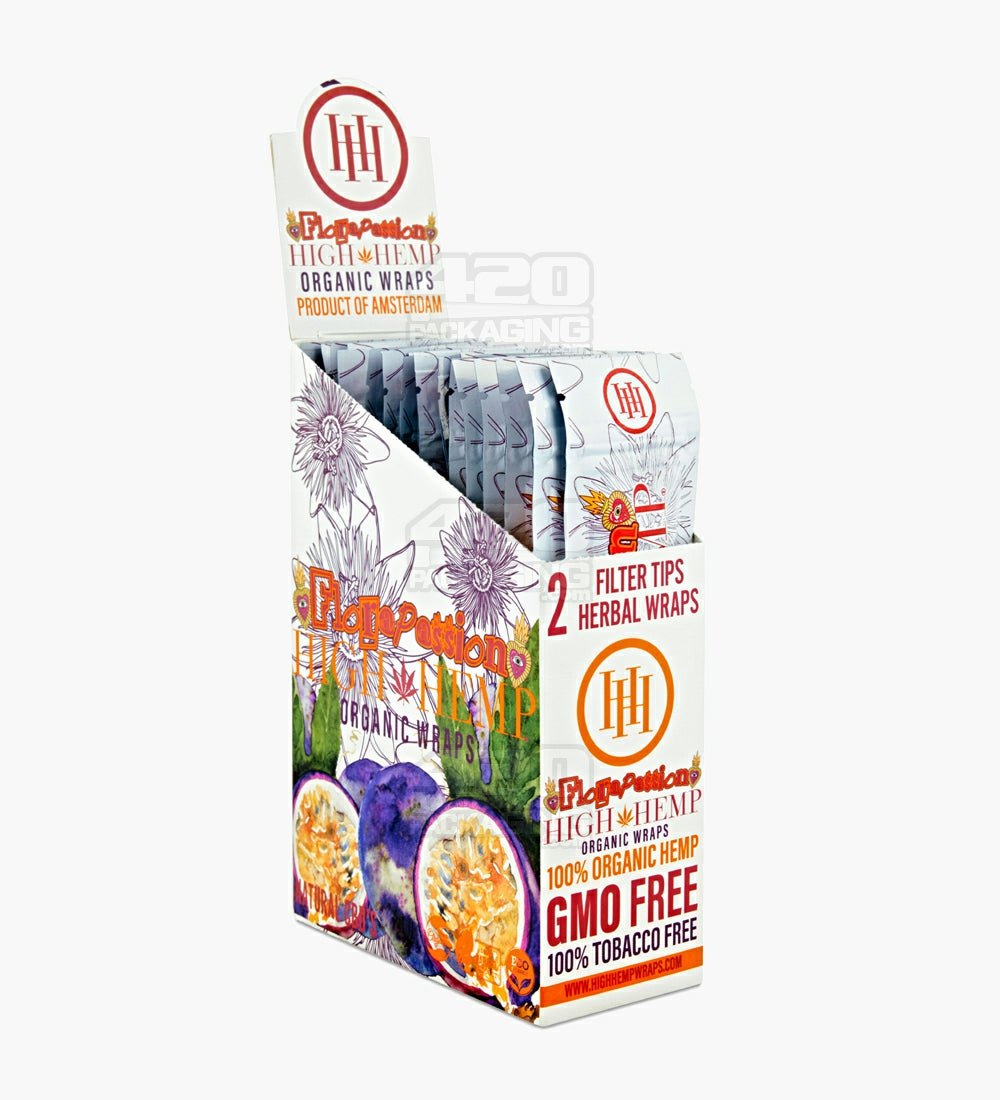 High Hemp Flora Passion Organic Hemp Blunt Wraps 25/Box - 2