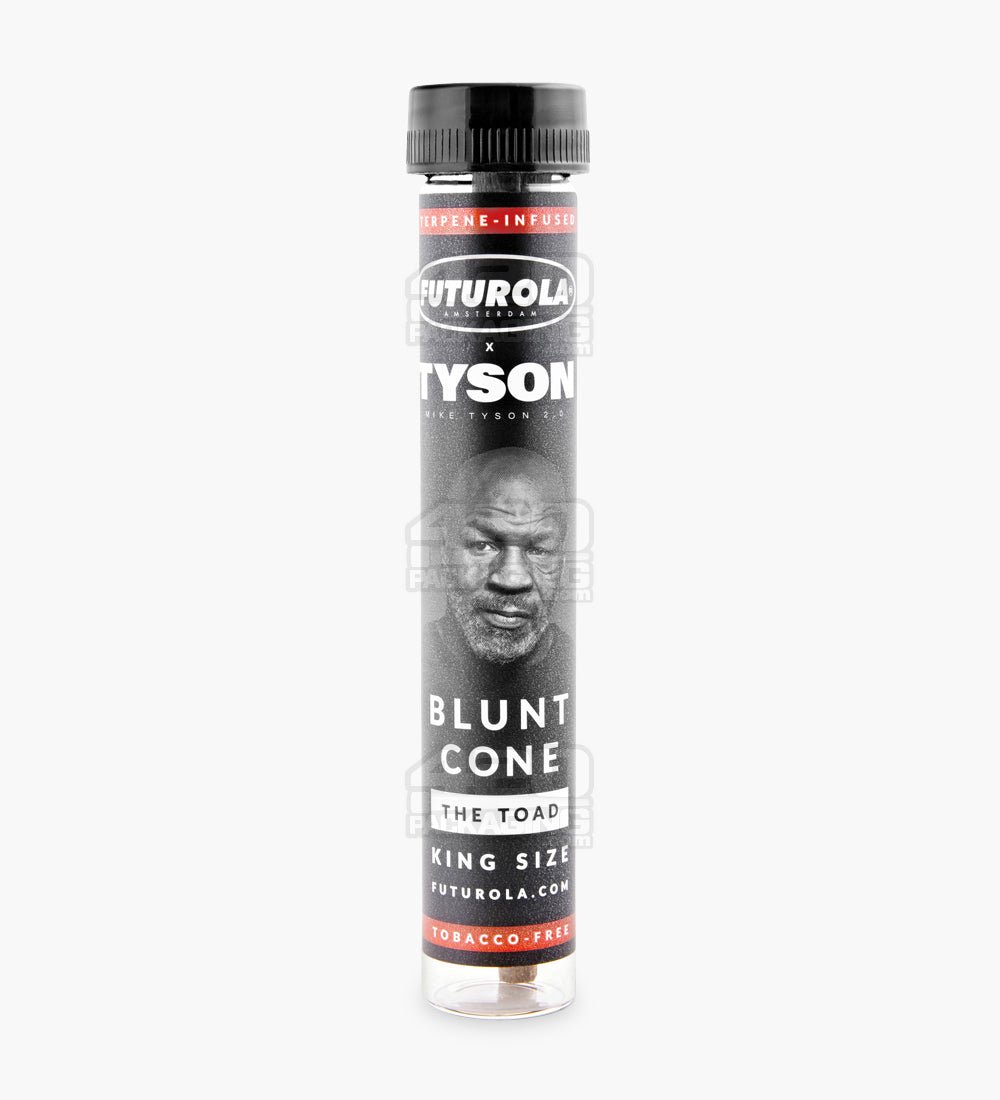 Futurola Tyson Ranch 2.0 "The Toad" 109mm King Size Terpene Infused Pre-Rolled Blunt Paper Cones 12/Box - 2