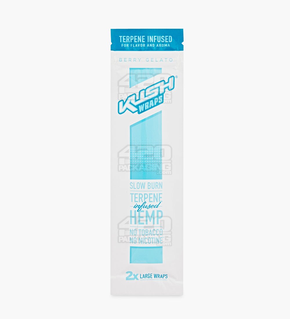 Kush Berry Gelato Terpene Infused Herbal Hemp Wraps 15/Box - 2