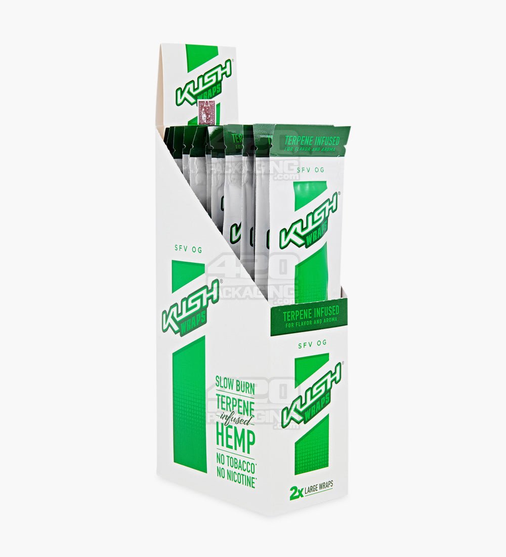 Kush SFV OG Terpene Infused Herbal Hemp Wraps 15/Box - 1