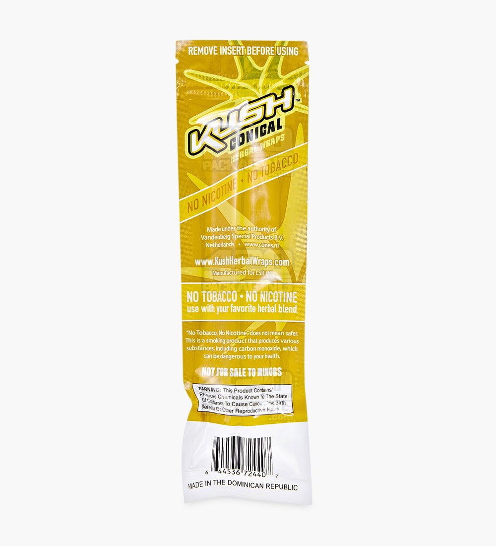 Kush Lemonade Pre Rolled Herbal Hemp Conical Wraps 15/Box - 3