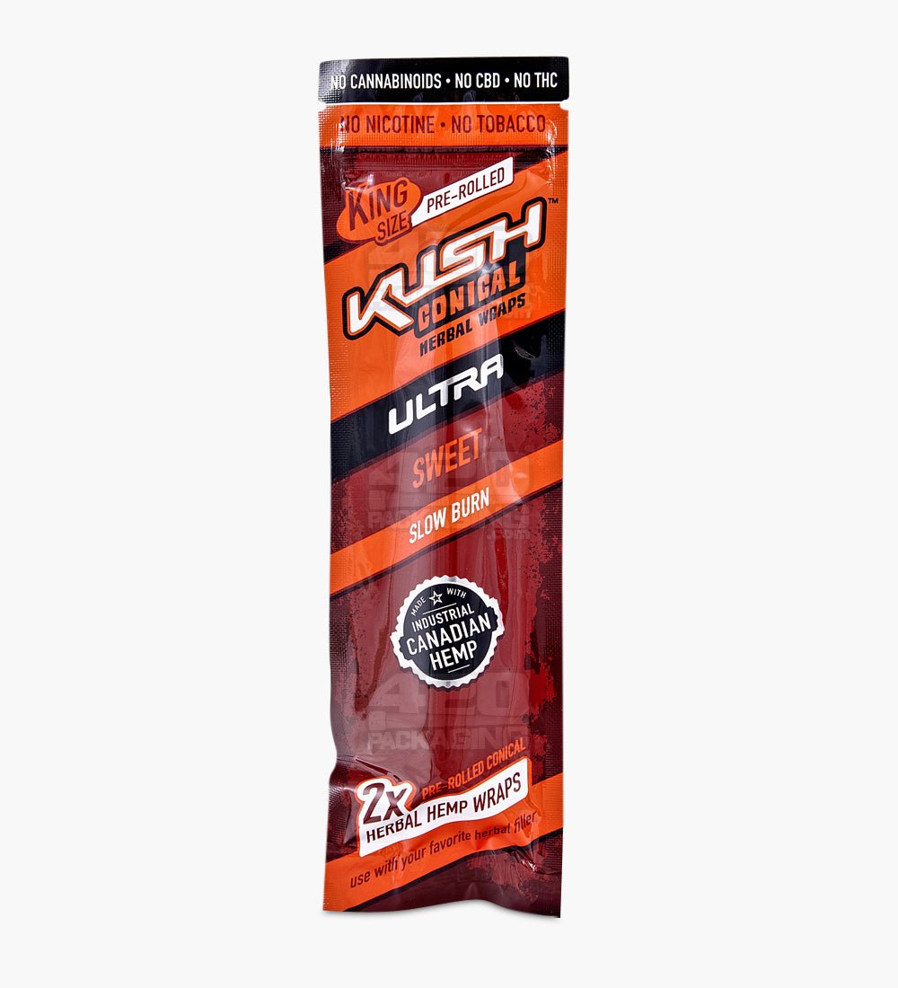 Kush Sweet Ultra Herbal Hemp Conical Wraps 15/Box - 2
