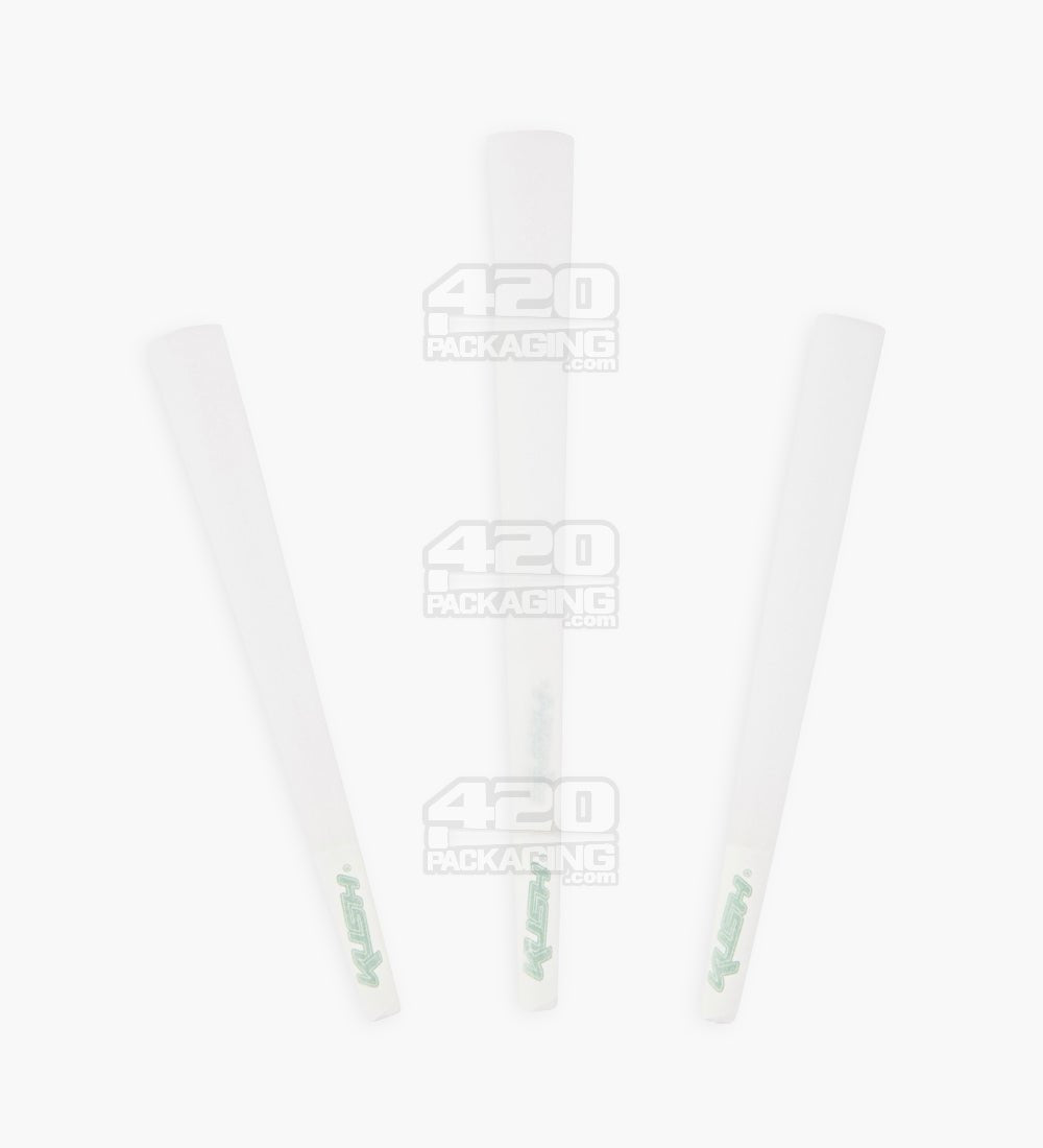 Kush 109mm King Size Bleached White Pre Rolled Cones w/ Filter Tip 800/Box - 4