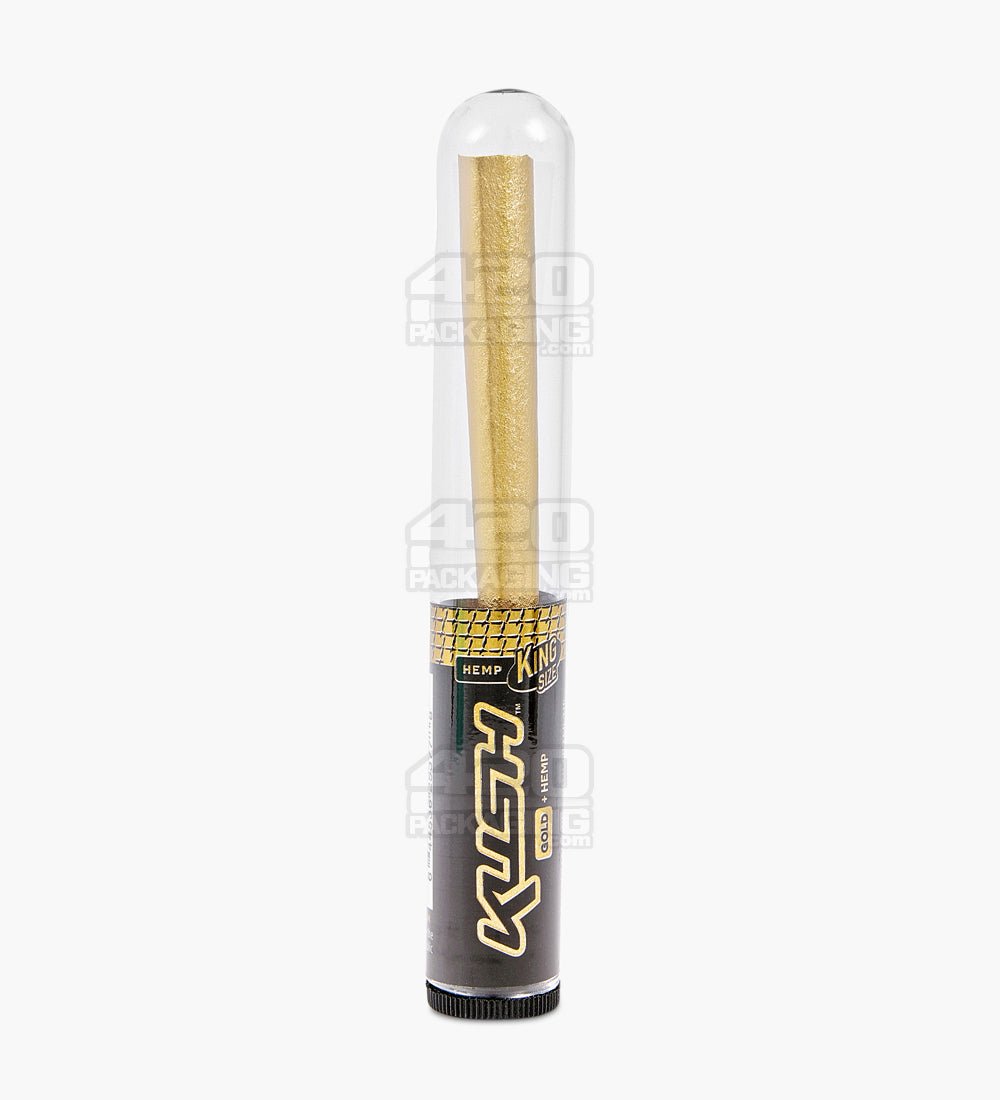 Kush 24K Gold Hemp King Size Pre Rolled Cones 8/Box - 2