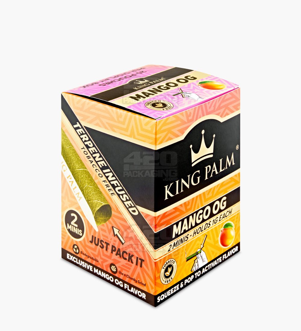 King Palm Mango OG Natural Mini Leaf Blunt Wraps 20/Box - 2