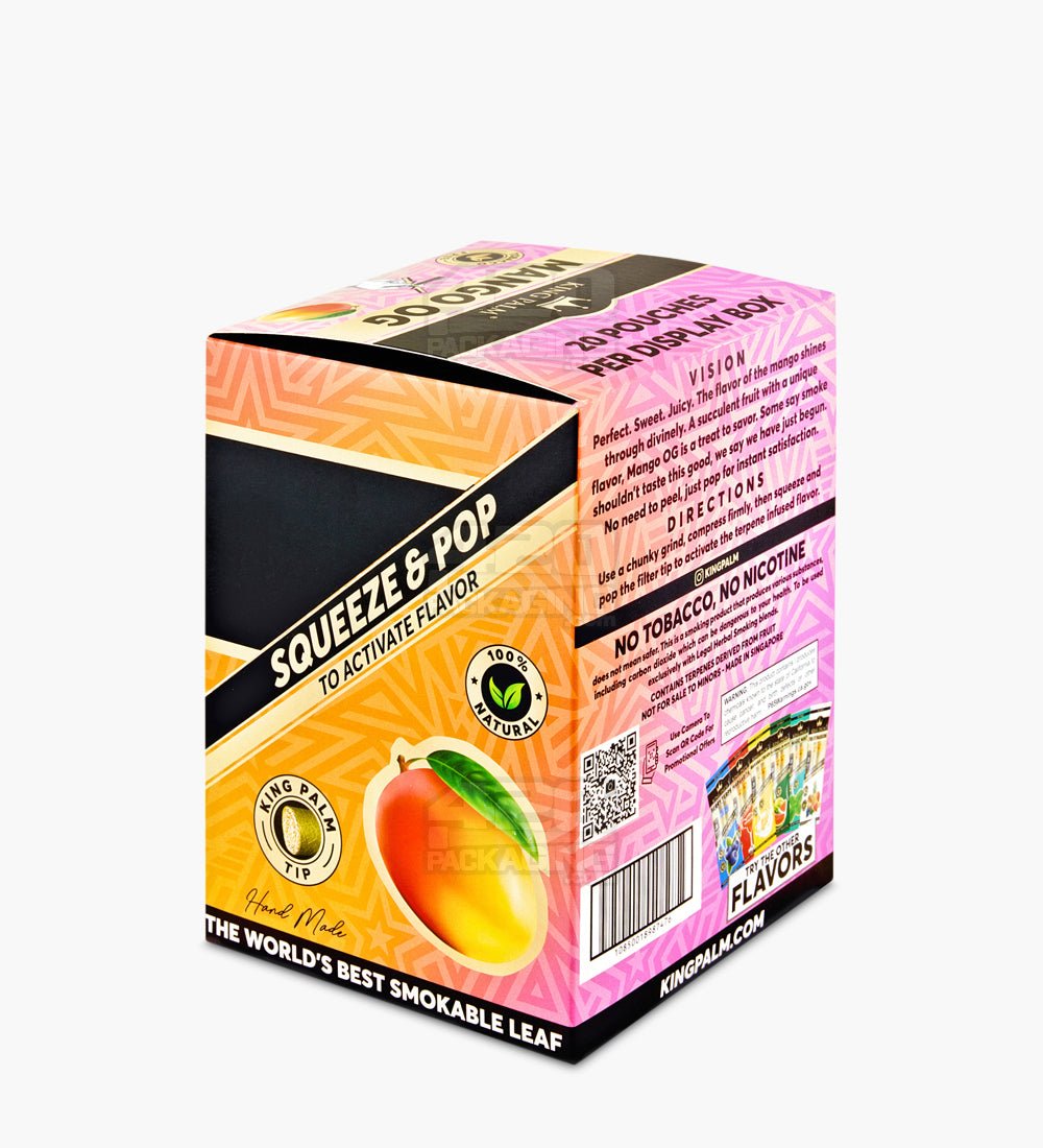 King Palm Mango OG Natural Mini Leaf Blunt Wraps 20/Box - 3