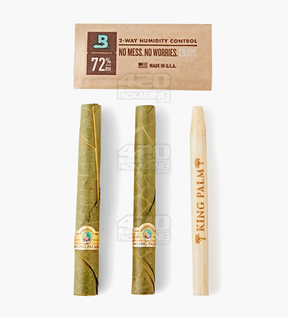 King Palm Suga Punch Natural Mini Leaf Blunt Wraps 20/Box - 6
