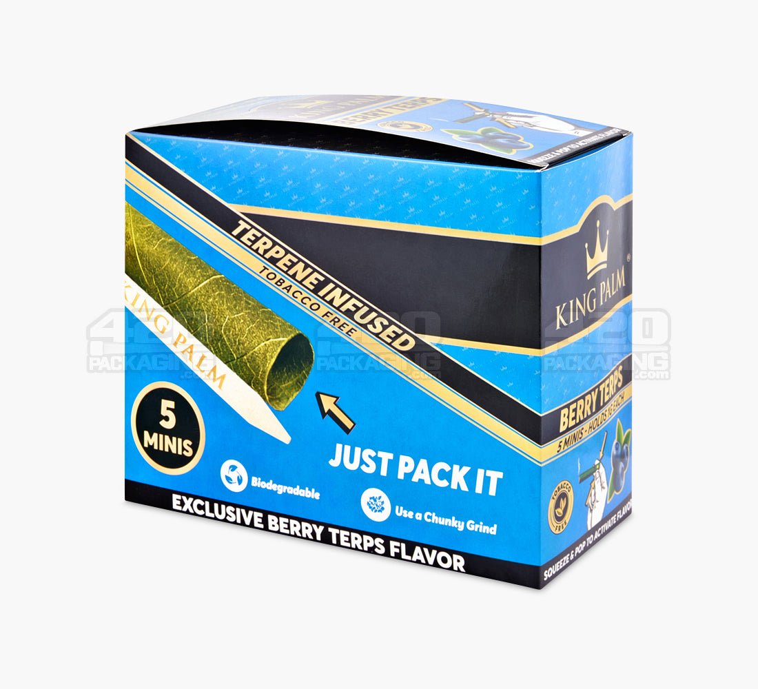 King Palm Berry Terps Natural Mini Leaf Blunt Wraps 15/Box - 2