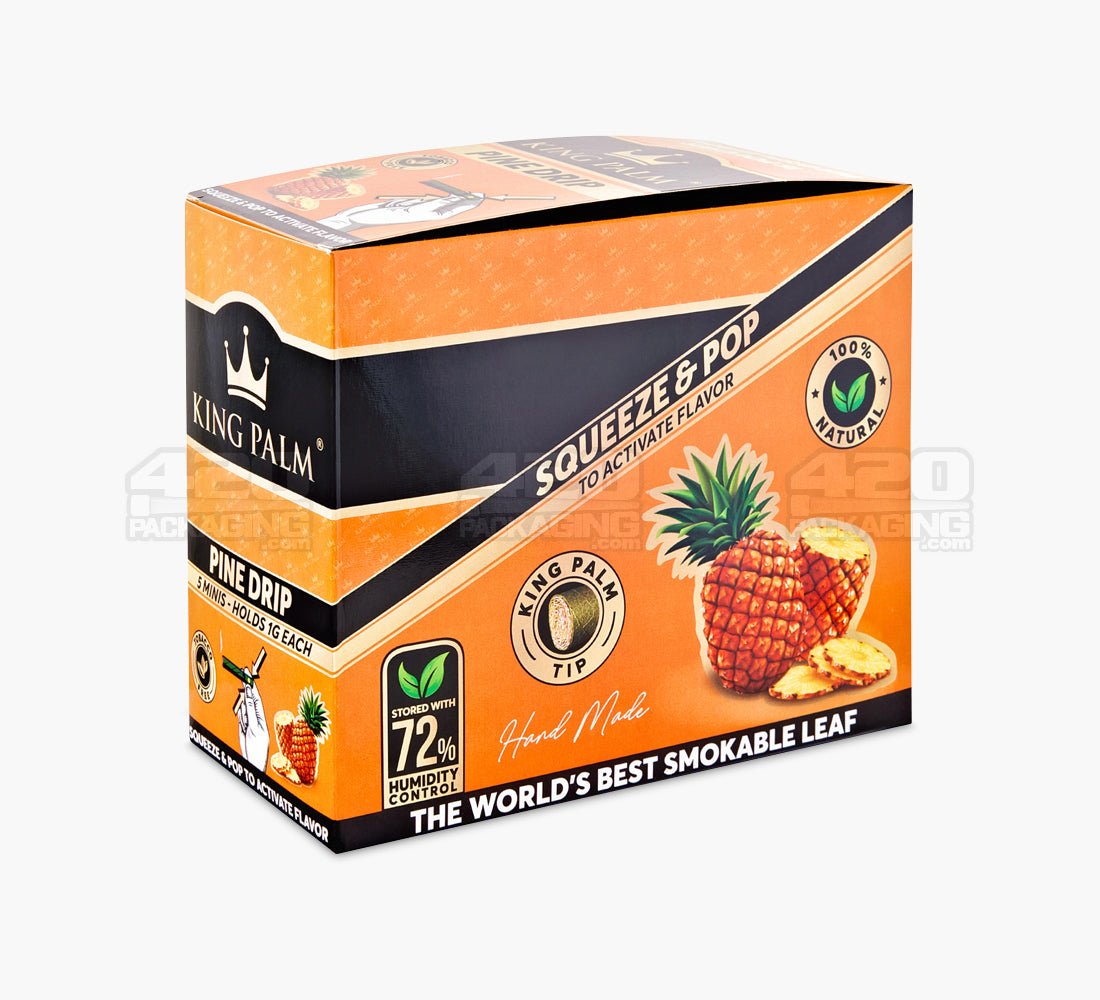 King Palm Pine Drip Natural Mini Leaf Blunt Wraps 15/Box - 3