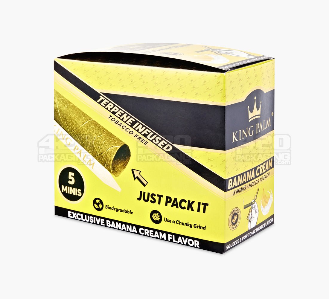 King Palm Banana Cream Natural Mini Leaf Blunt Wraps 15/Box - 2