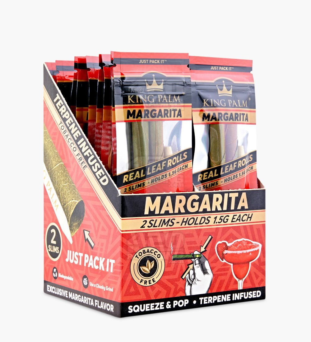 King Palm Margarita Natural Slim Leaf Blunt Wraps 20/Box - 1