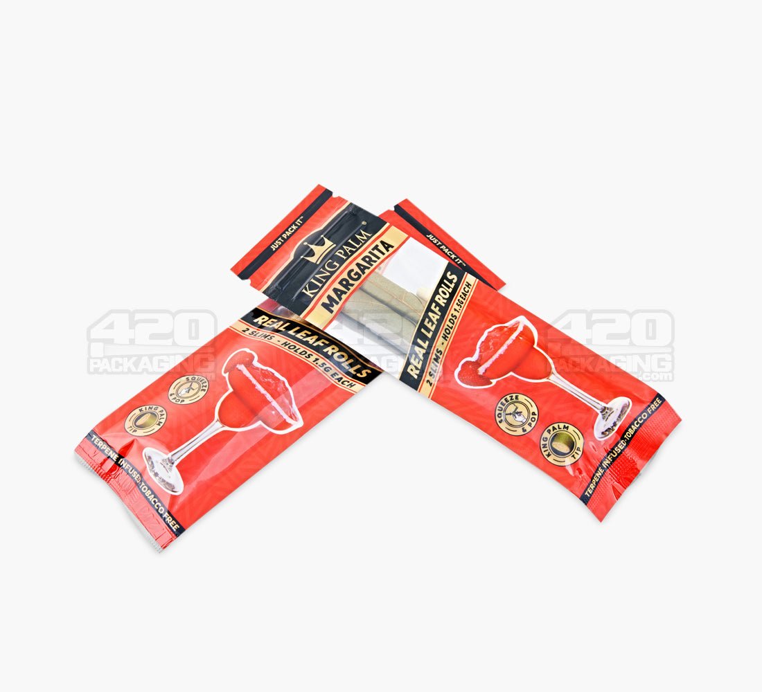 King Palm Margarita Natural Slim Leaf Blunt Wraps 20/Box - 4