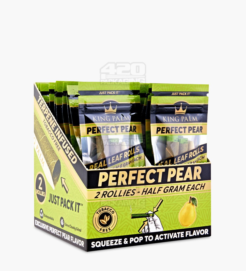 King Palm Perfect Pear Natural Rollie Leaf Blunt Wraps 20/Box - 1