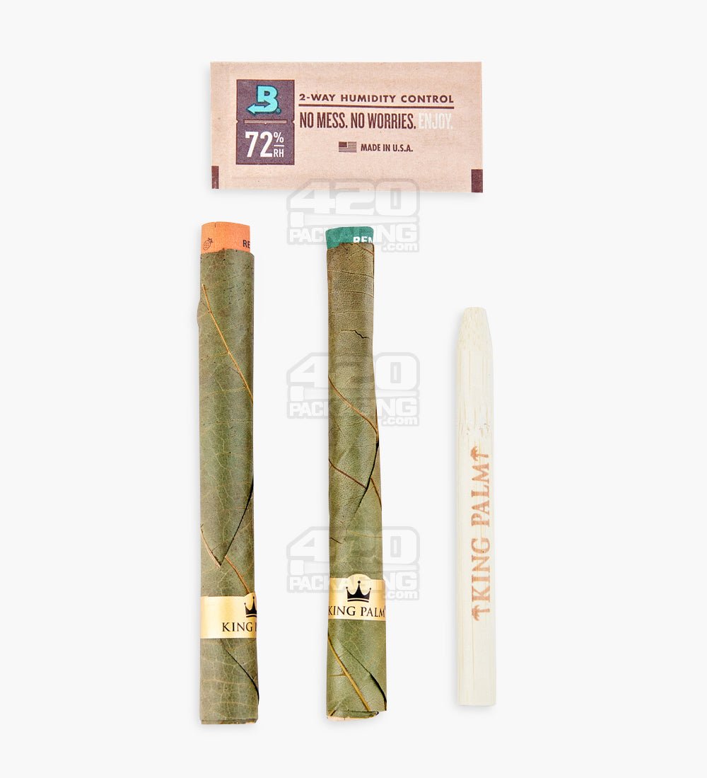 King Palm Pine Drip/Watermelon Flavor Natural Leaf Dual Blunt Wraps 20/Box - 6