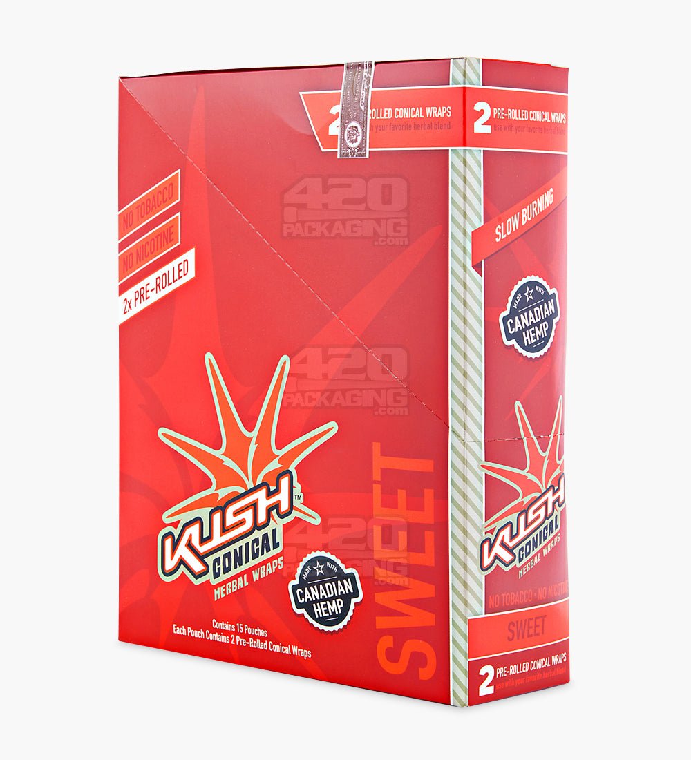 Kush Sweet Herbal Hemp Conical Wraps 15/Box - 4