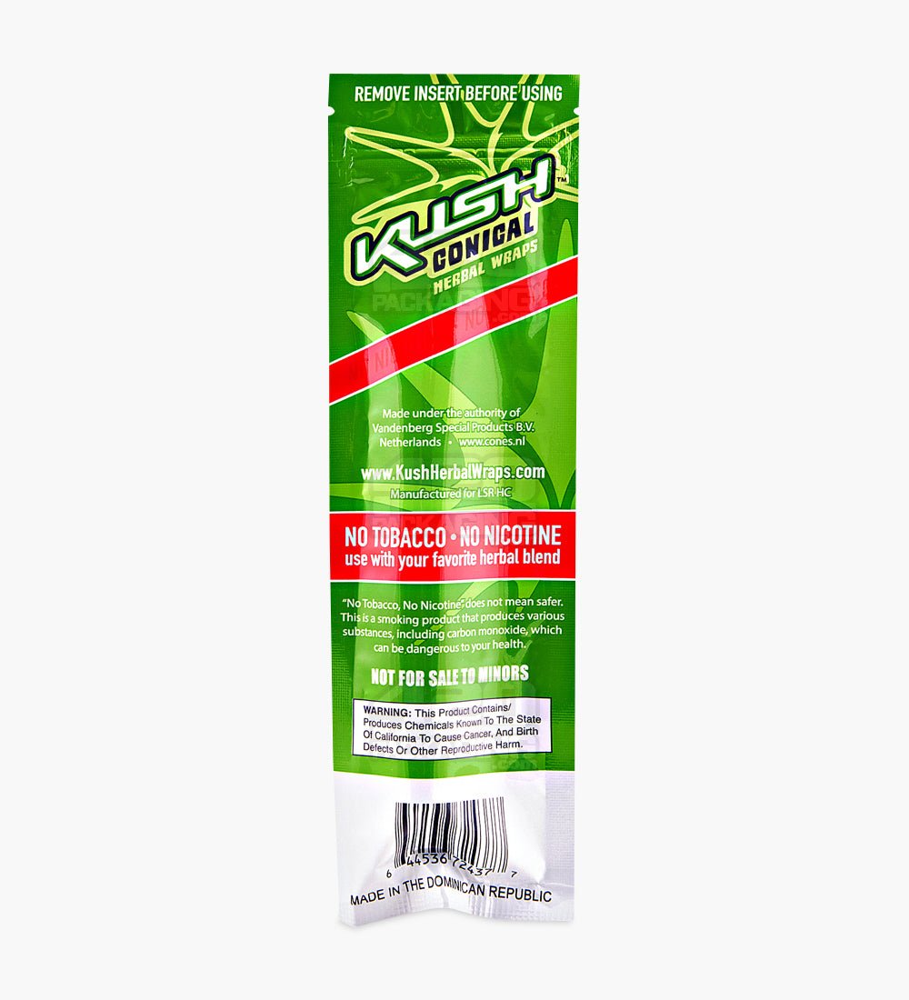 Kush Kiwi Strawberry Herbal Hemp Conical Wraps 15/Box - 3